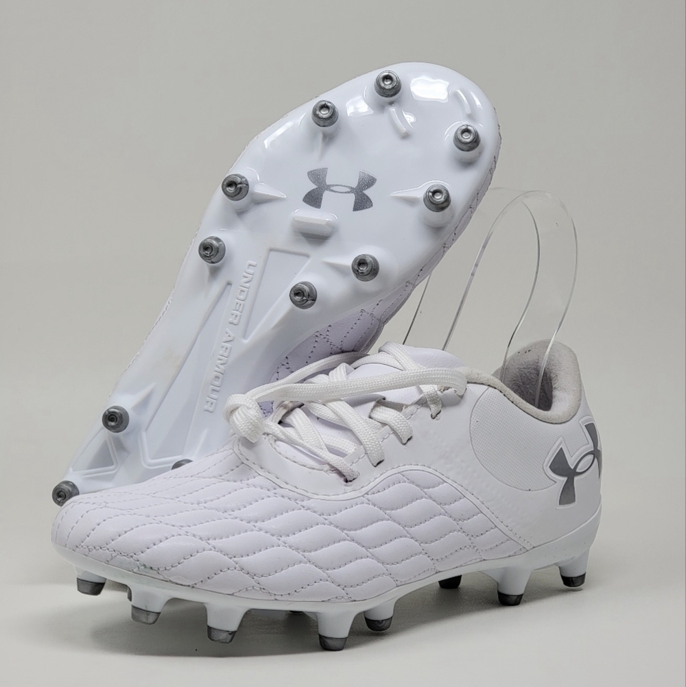 Under Armour Magnetico Pro 3 FG Cleats White 3027039-100 Men's Size 4